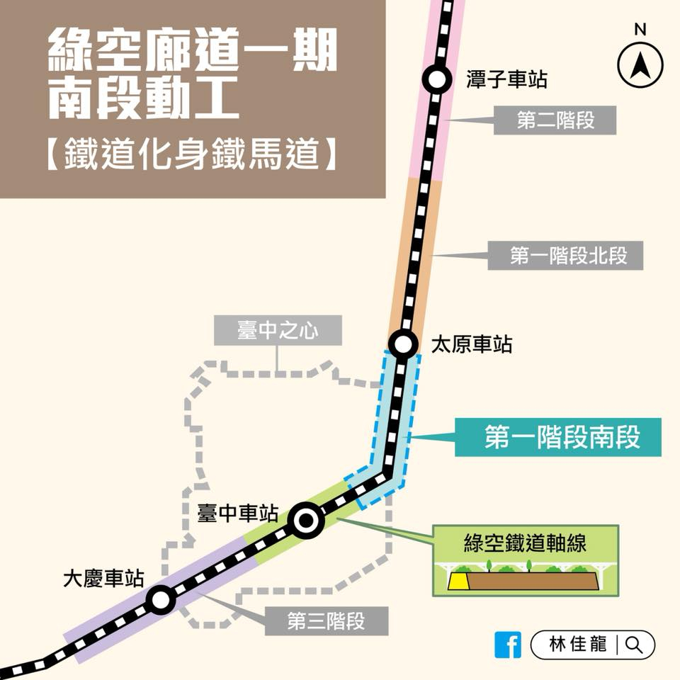 舊鐵路化身「綠空廊道」 台中市區打造21.7公里自行車道